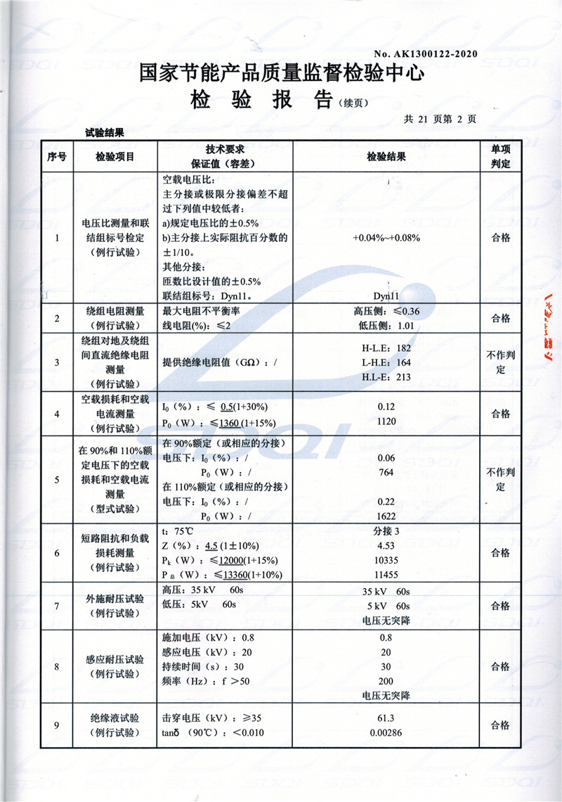 高低压试验报告-S11-1250修武修武修武油浸式变压器-2.jpg